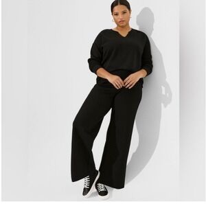 Torrid Studio Luxe Pull On Pixie Wide Leg Pants Size 5X Tall‎